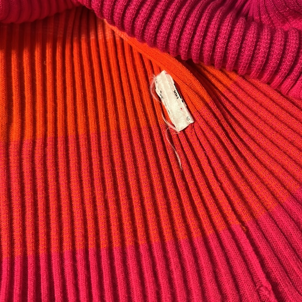 Banana Republic Limited Edition Rainbow Striped Maxi Midi Sweater Dress S NEW - Picture 6 of 6
